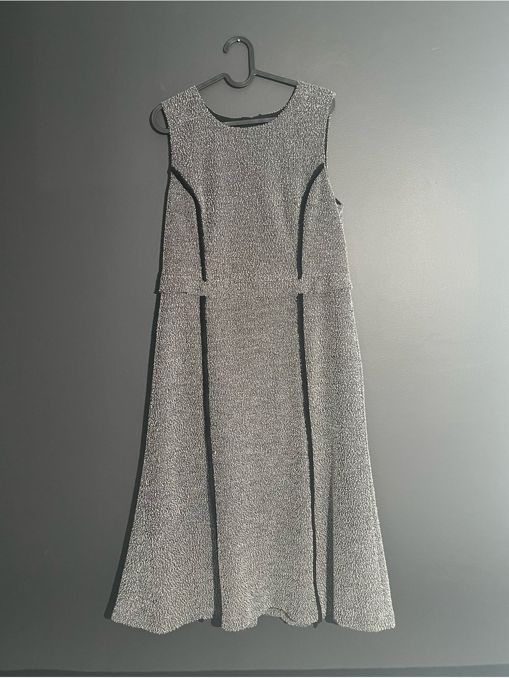 Banana Republic Textured Tweed Midi Dress Size 10 | Sleeveless A-Line